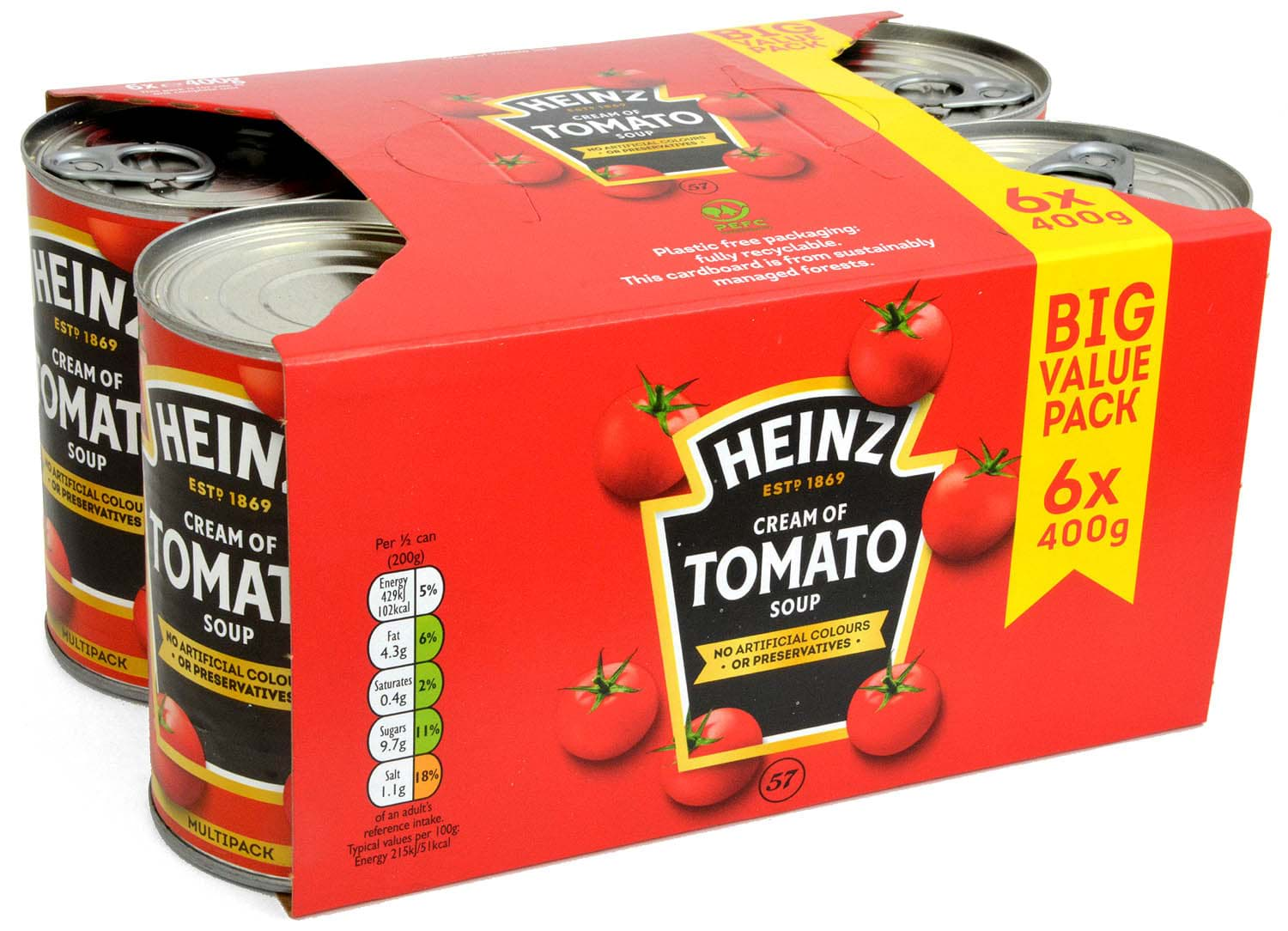 Bild von Heinz Cream of Tomato Soup 6 x 400g