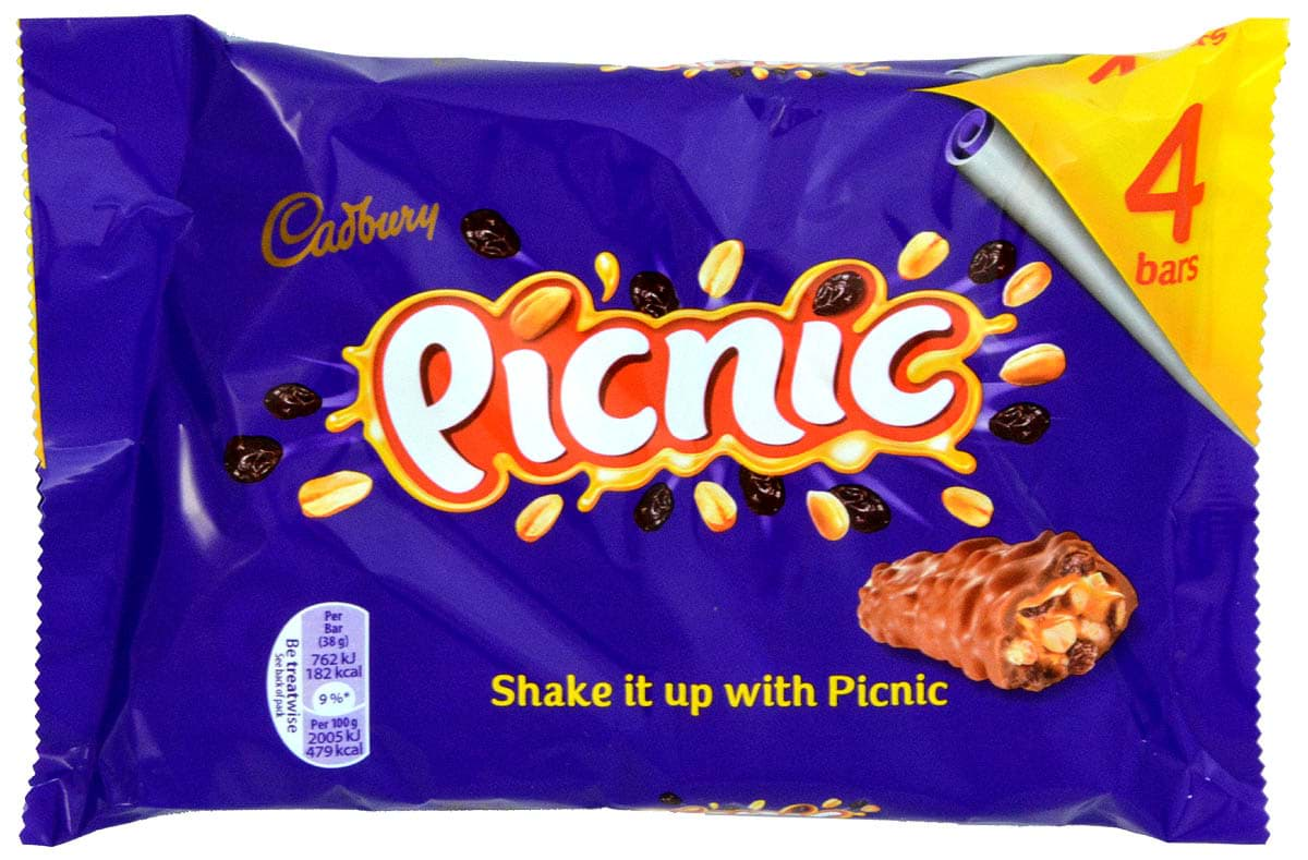 Bild von Cadbury Picnic 4er-Pack 128g