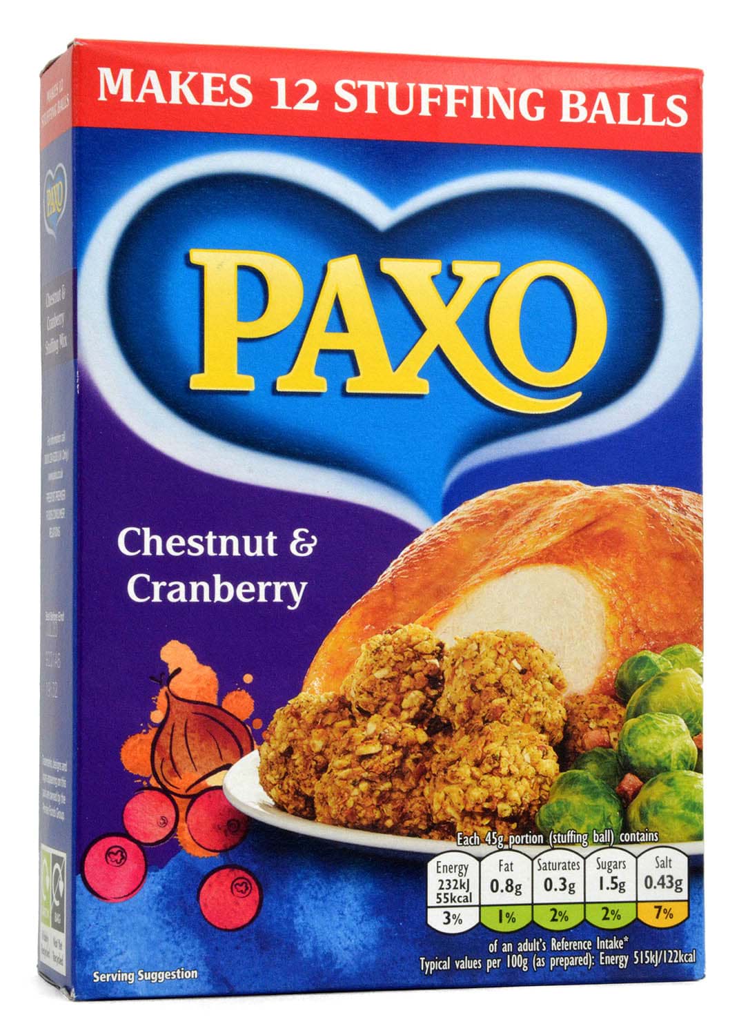 Bild von Paxo Chestnut & Cranberry Stuffing 170g