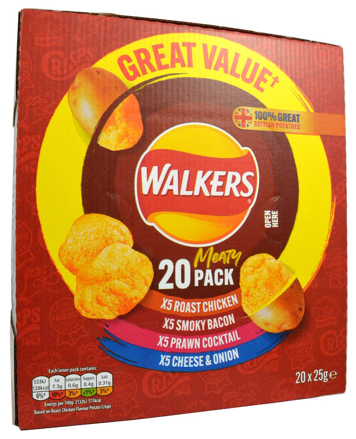 Bild von Walkers 20er-Box Meaty Variety 20 x 25g