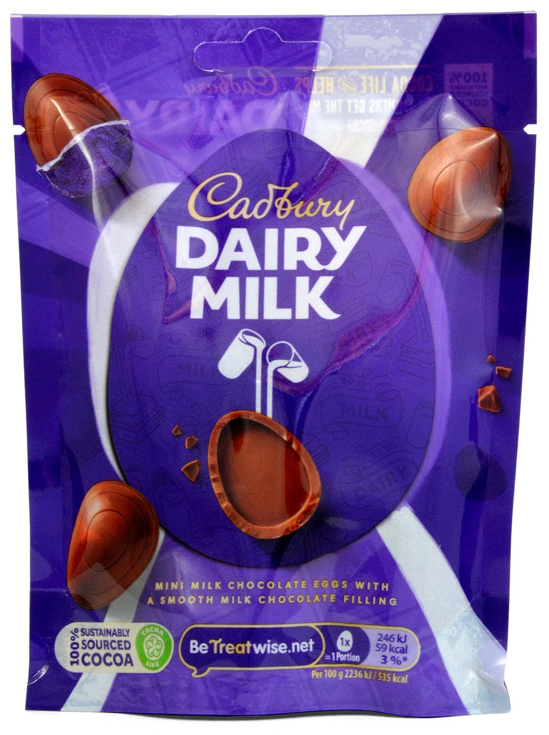 Bild von Cadbury Dairy Milk Mini Eggs 77-g-Tüte