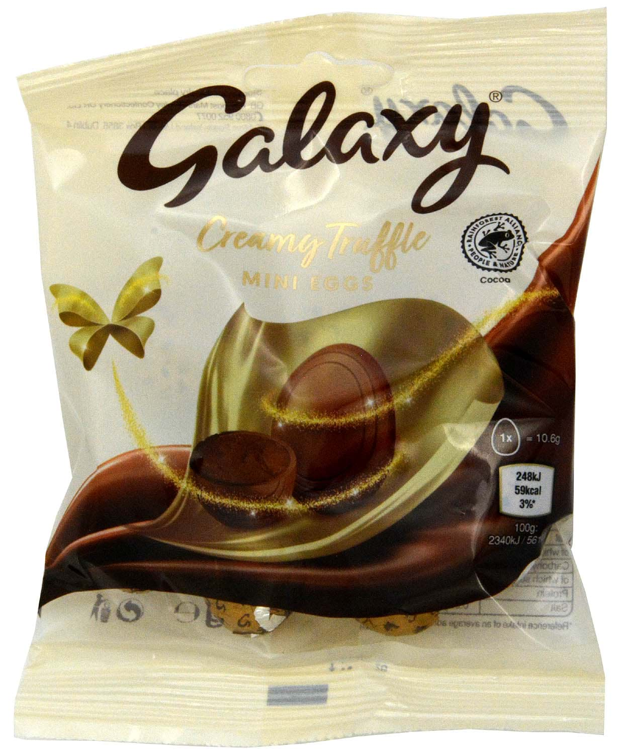 Bild von Galaxy Creamy Truffle Mini Eggs 74g