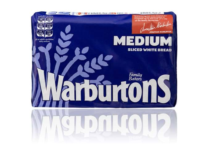 Bild von Warburtons Medium Sliced White Bread 800g