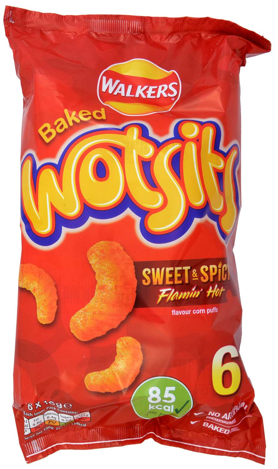 Bild von Walkers Wotsits Sweet & Spicy 6 x 16g