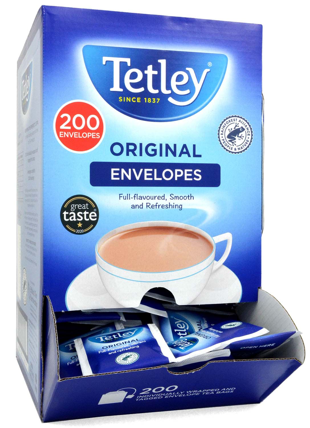 Bild von Tetley 200 Enveloped Tea Bags 400g MHD 12/24