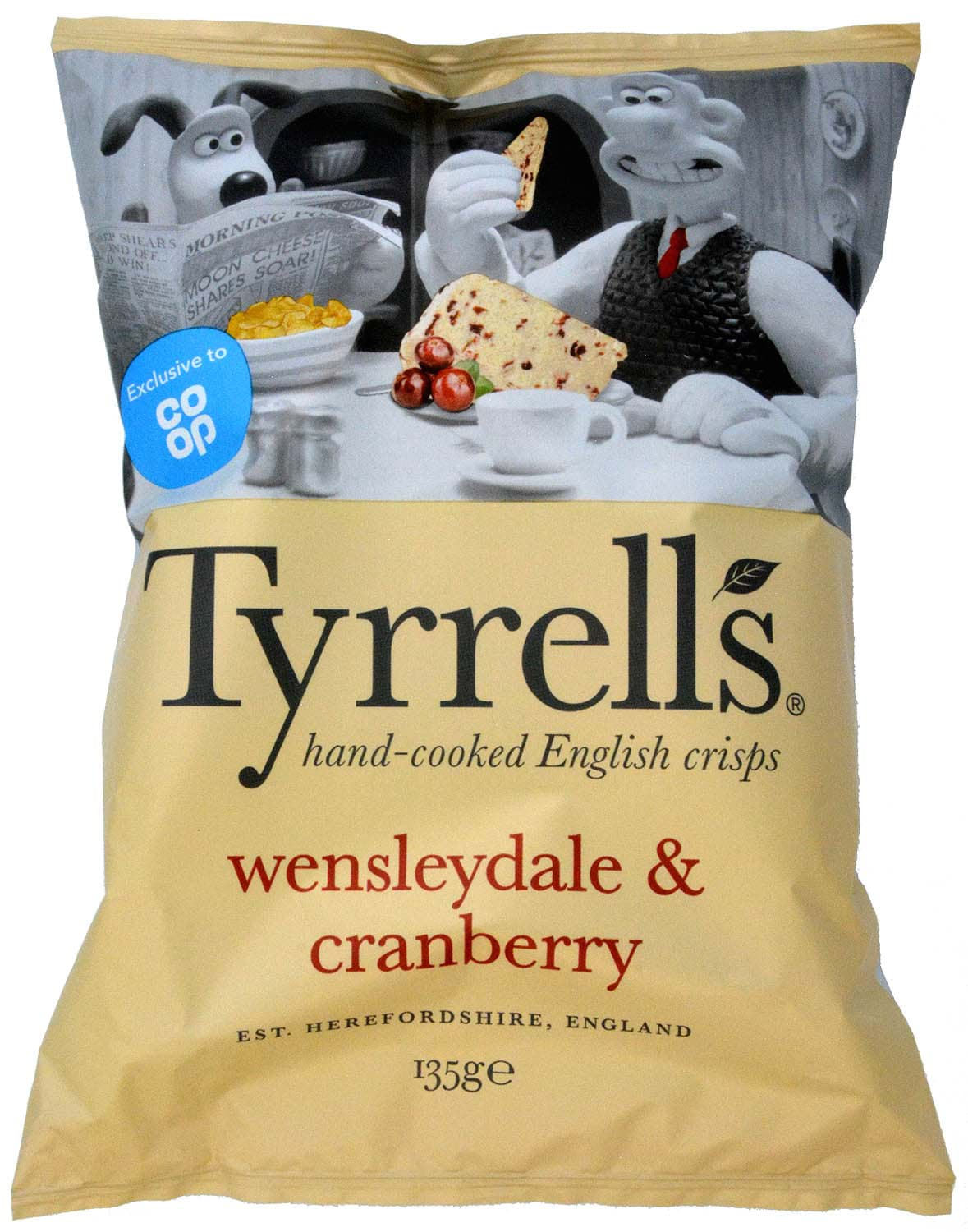 Bild von Tyrrells Wensleydale & Cranberry Crisps 135g