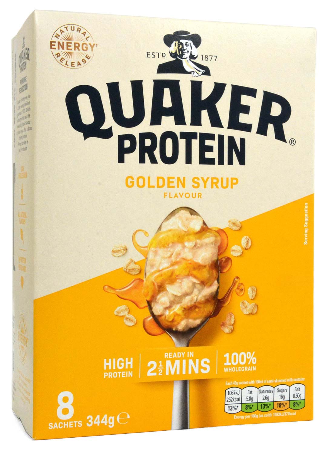 Bild von Quaker Oat So Simple Protein Golden Syrup 344g