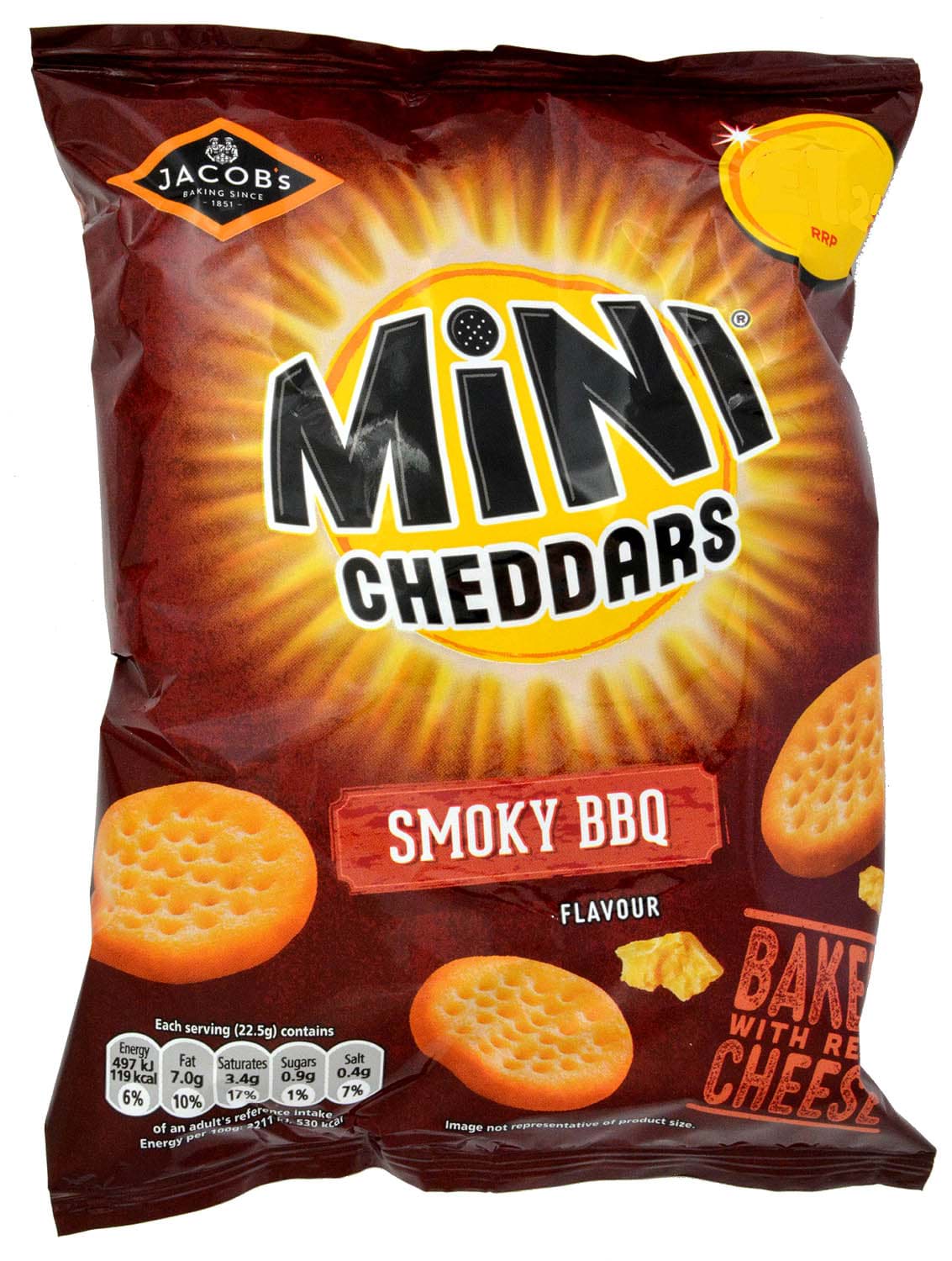 Bild von Jacobs Mini Cheddars Smoky BBQ 90g