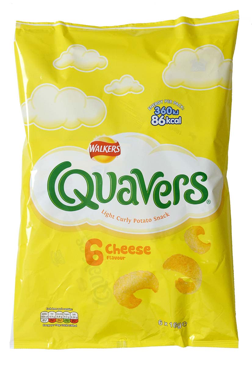 Bild von Walkers Quavers Cheese 6 x 16g