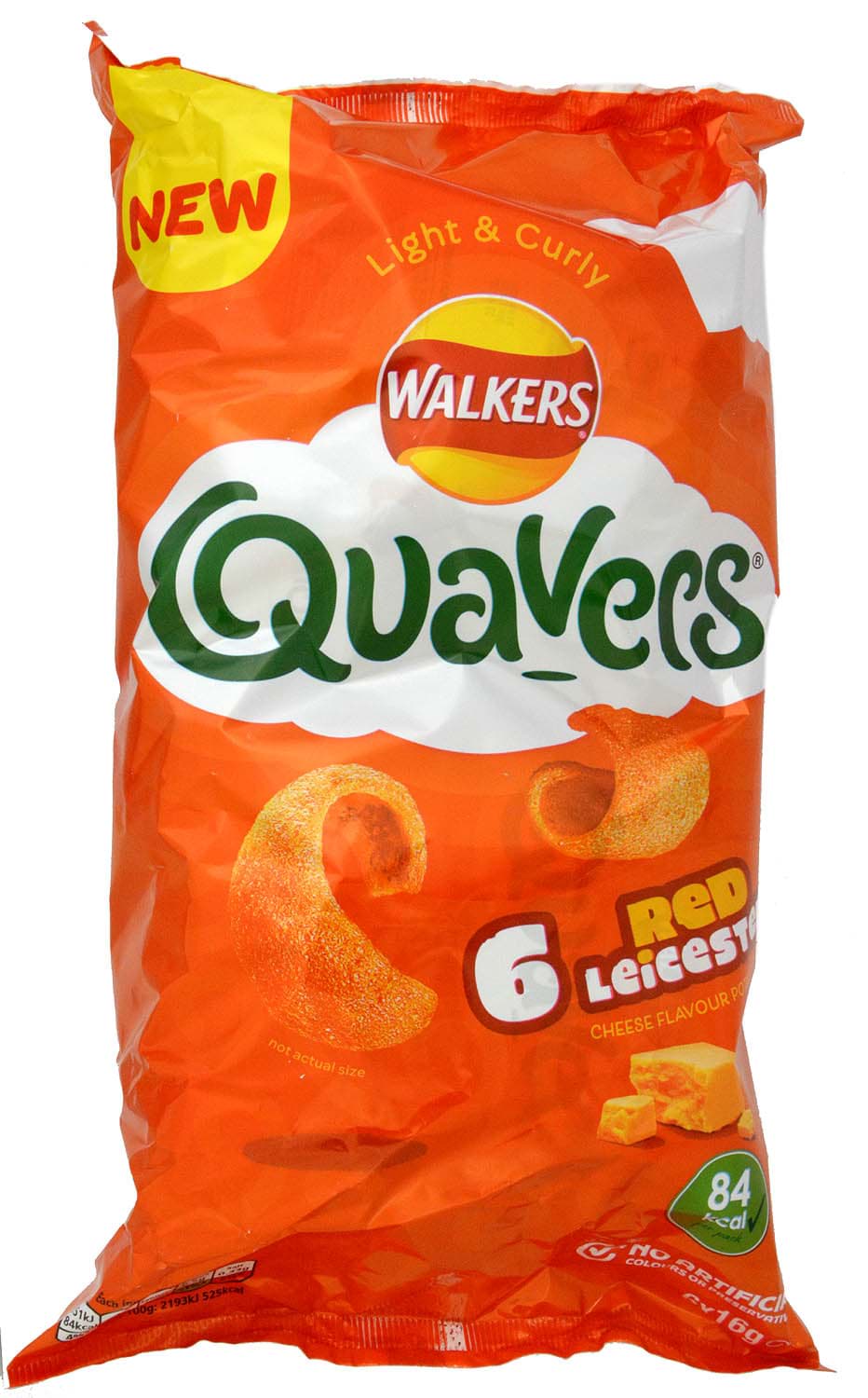 Bild von Walkers Quavers Red Leicester 6 x 16g