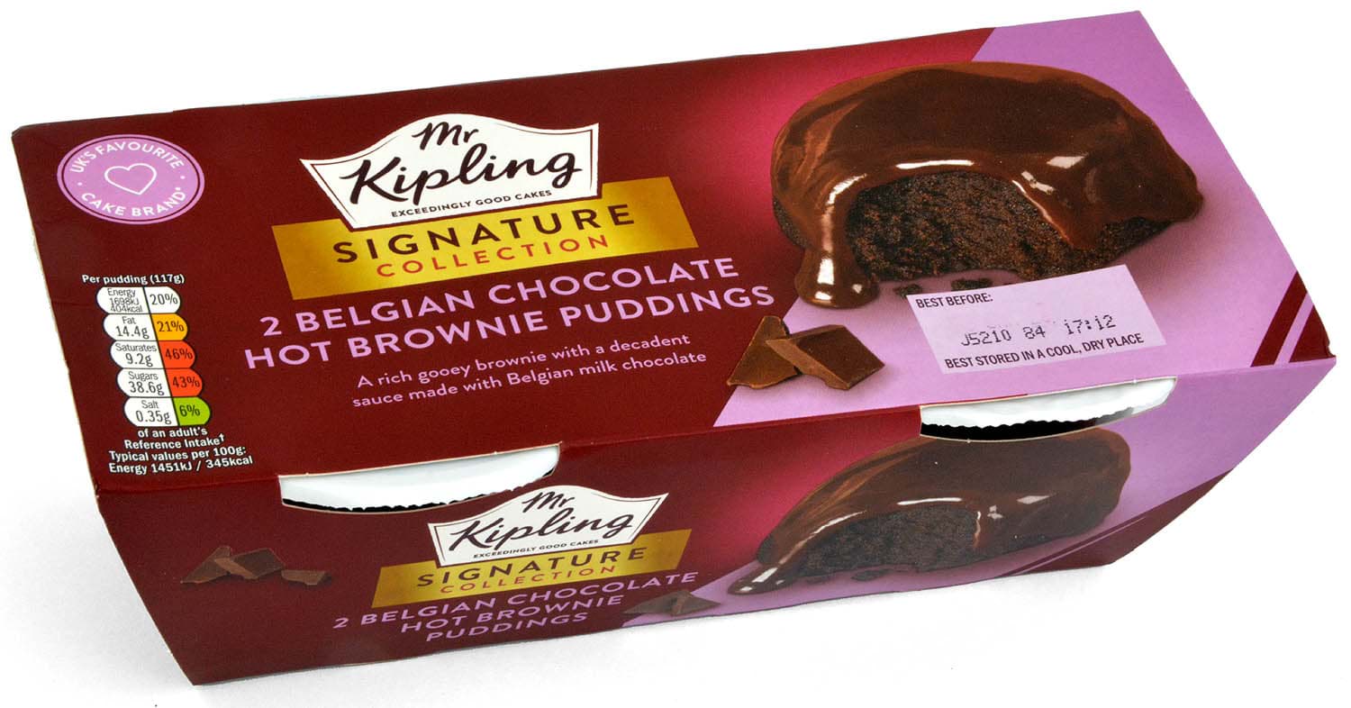 Bild von Mr. Kipling Hot Brownie Puddings 2 x 105g