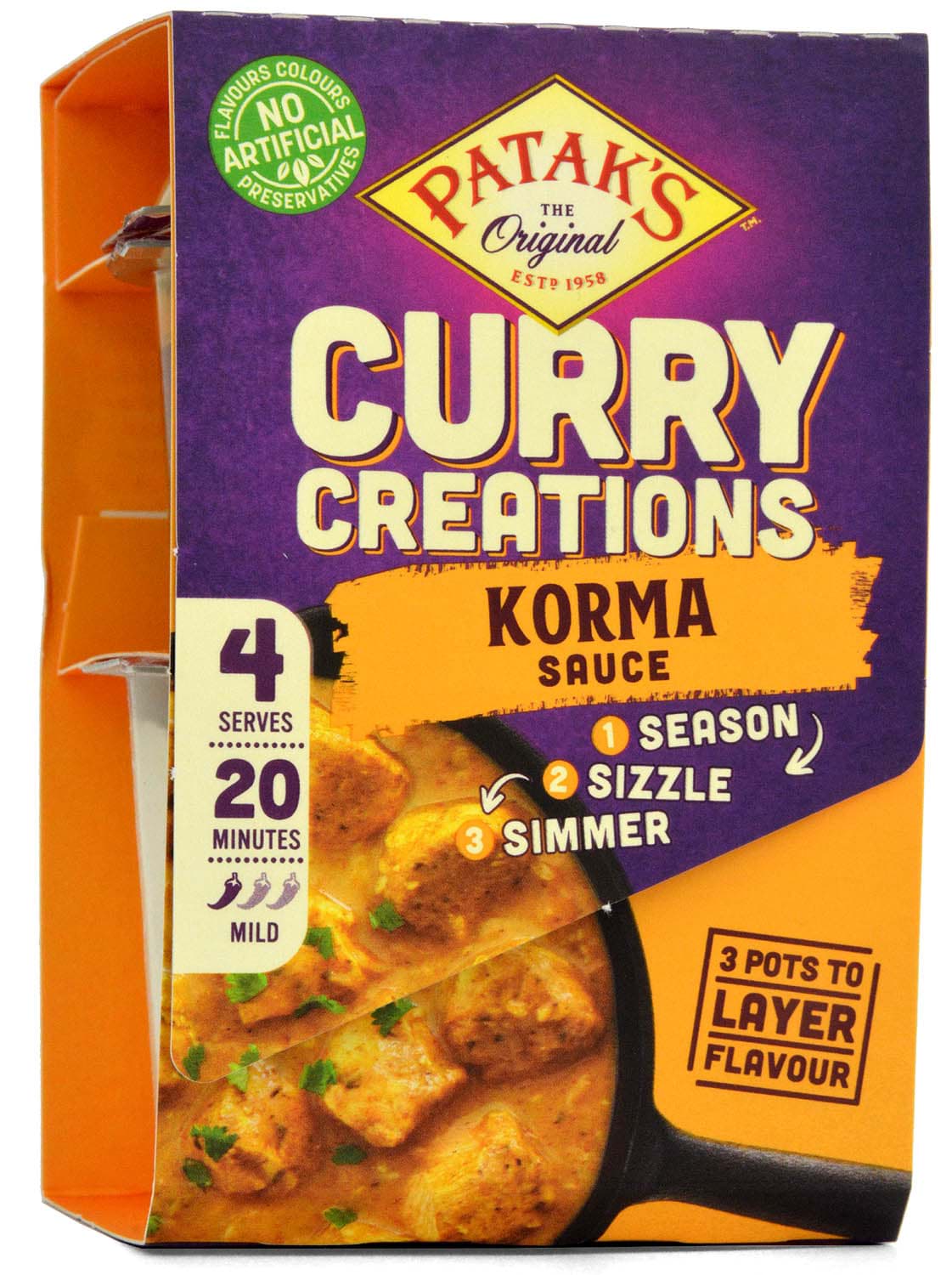 Bild von Pataks Korma Curry Creations Kit 160g