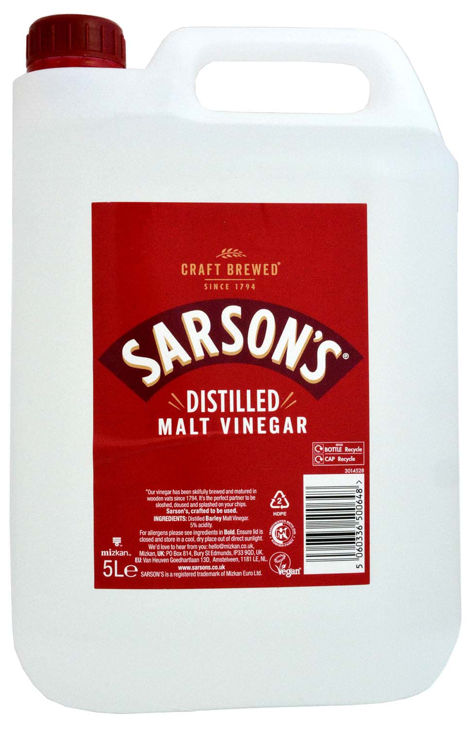 Bild von Sarsons Distilled Malt Vinegar 5 Liter