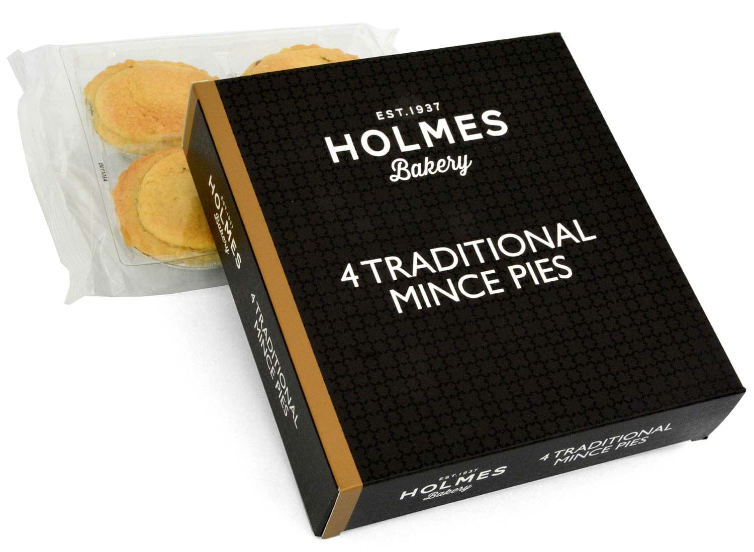 Bild von Holmes Bakery 4 Traditional Mince Pies 220g