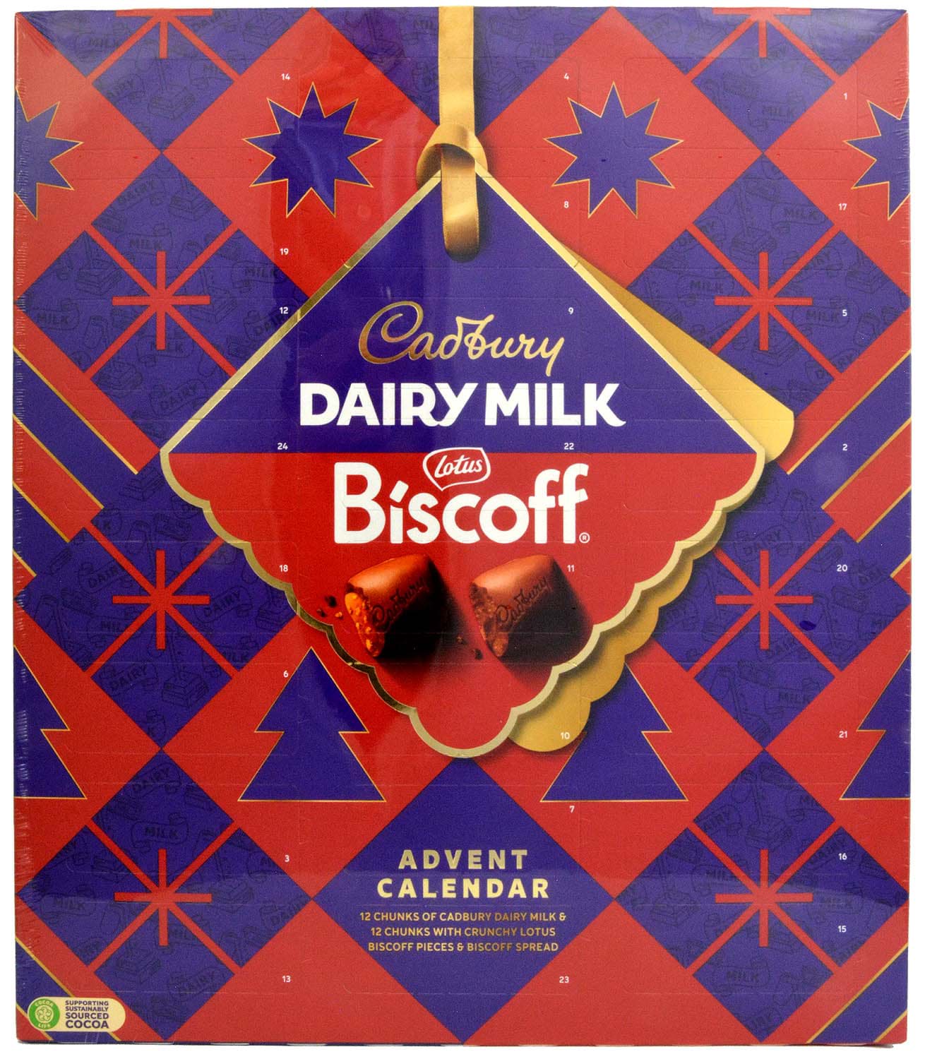Bild von Cadbury Dairy Milk & Biscoff Advent Calendar 236g
