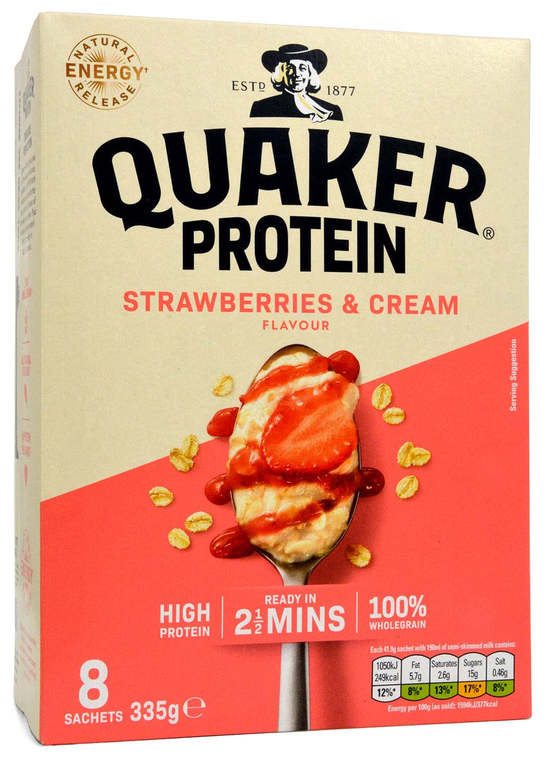 Bild von Quaker Protein Strawberries & Cream 335g