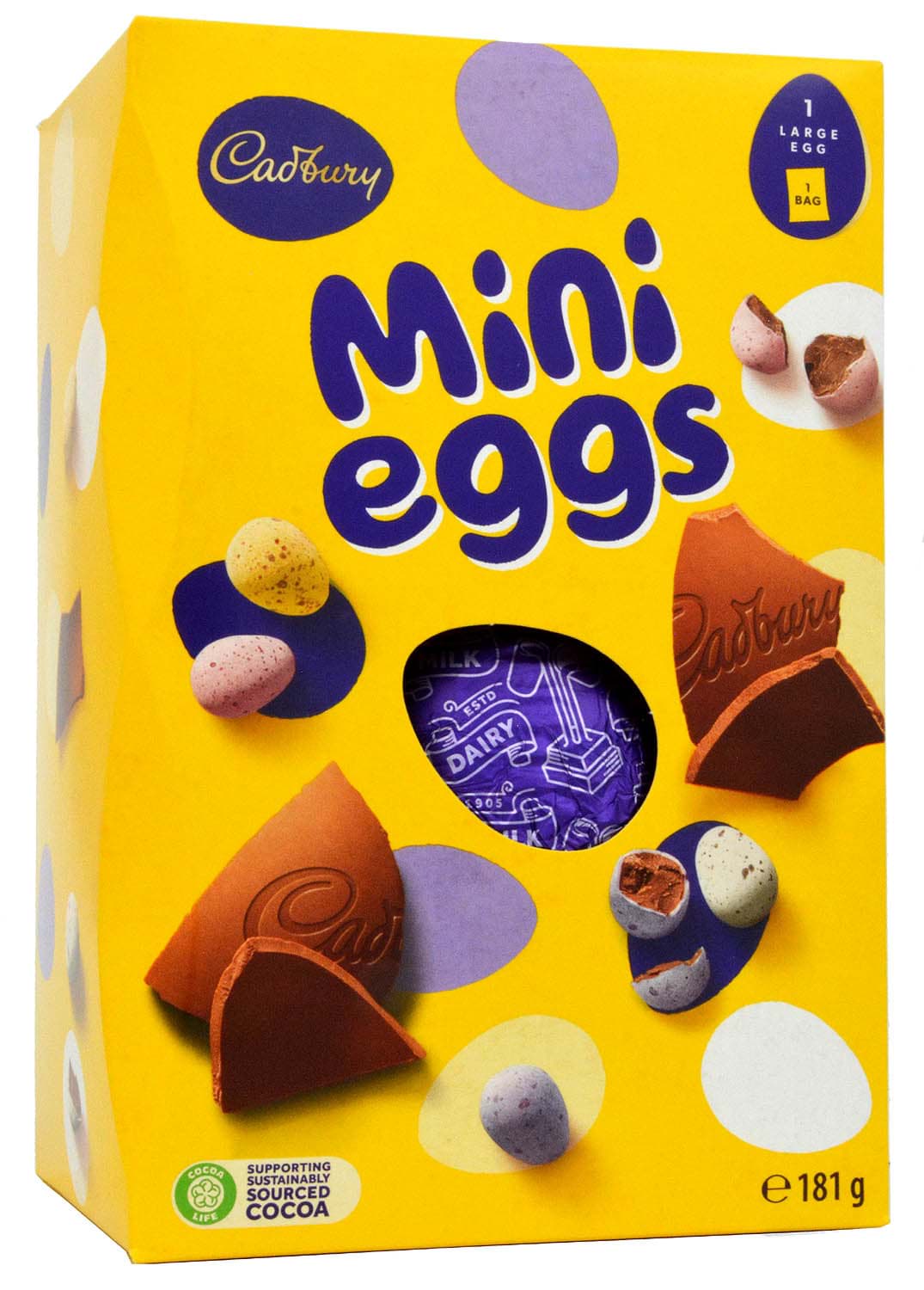 Bild von Cadbury Large Dairy Milk Mini Eggs Egg 181g