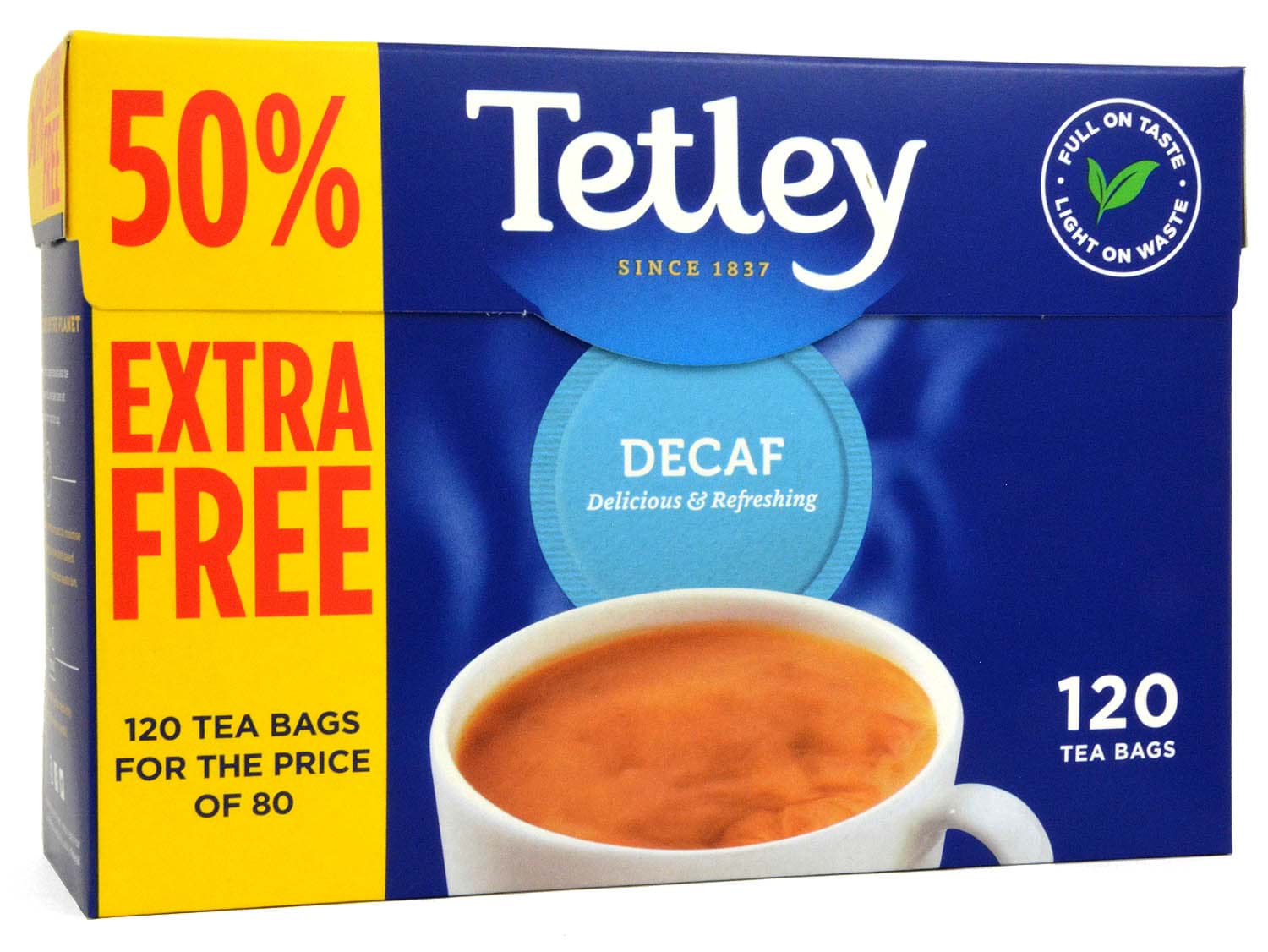 Bild von Tetley Tea 120 Beutel Decaf - 375g
