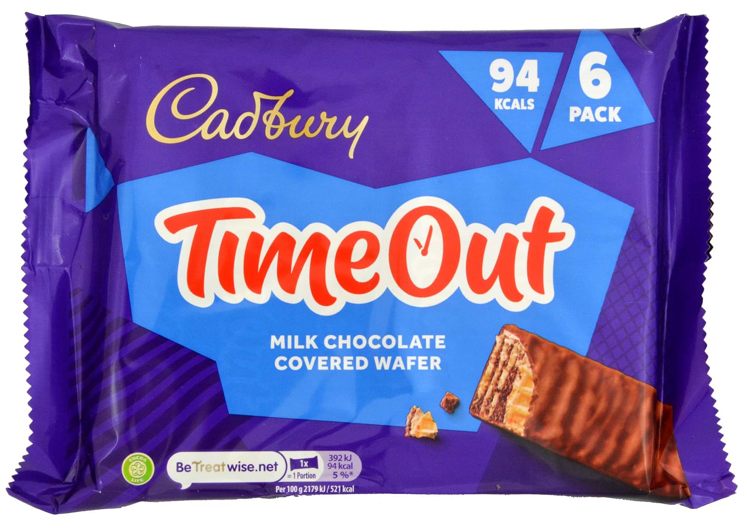 Bild von Cadbury TimeOut 6 Riegel 108g MHD 12.3.26