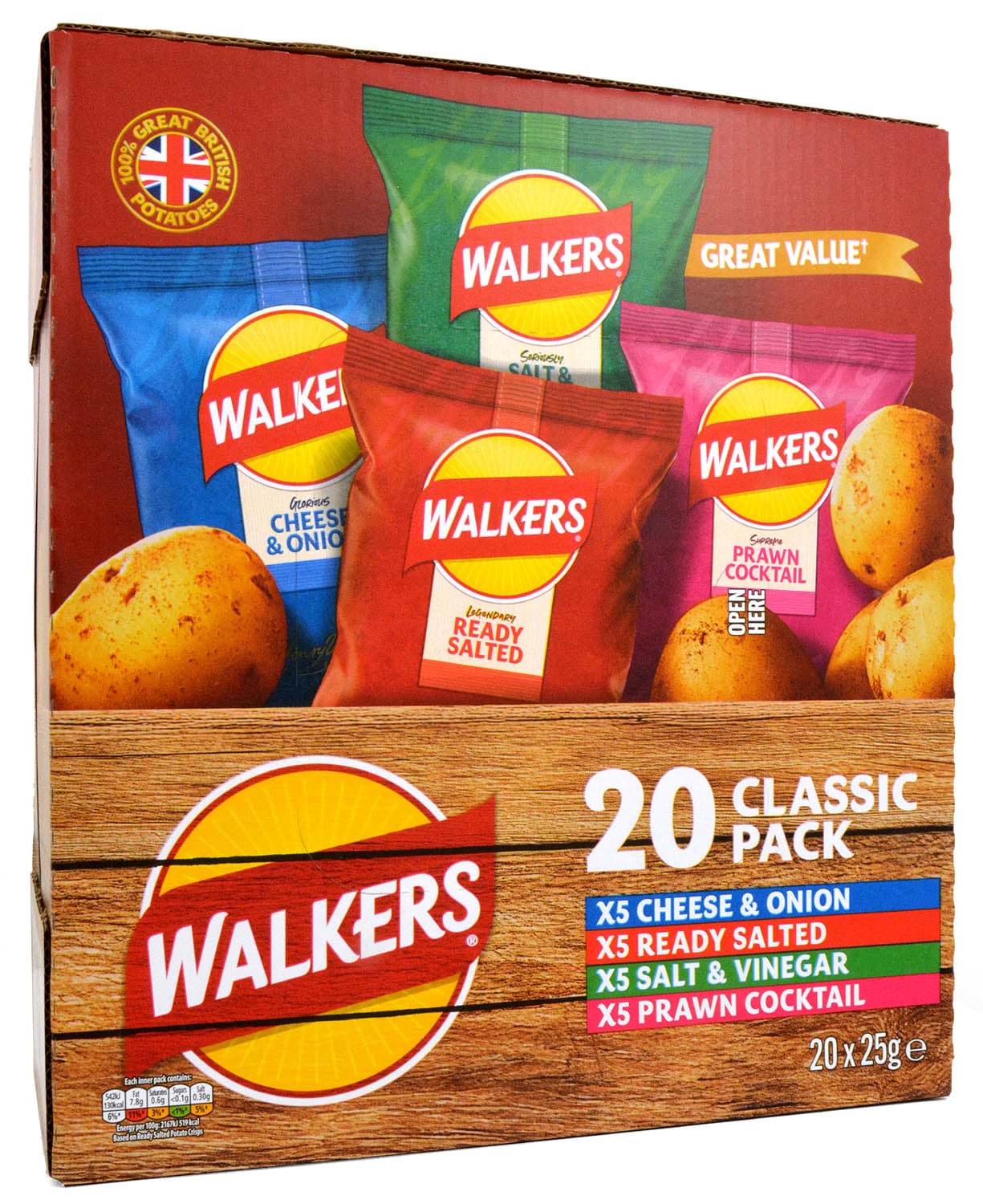 Bild von Walkers 20er-Box Classic Variety 20 x 25g