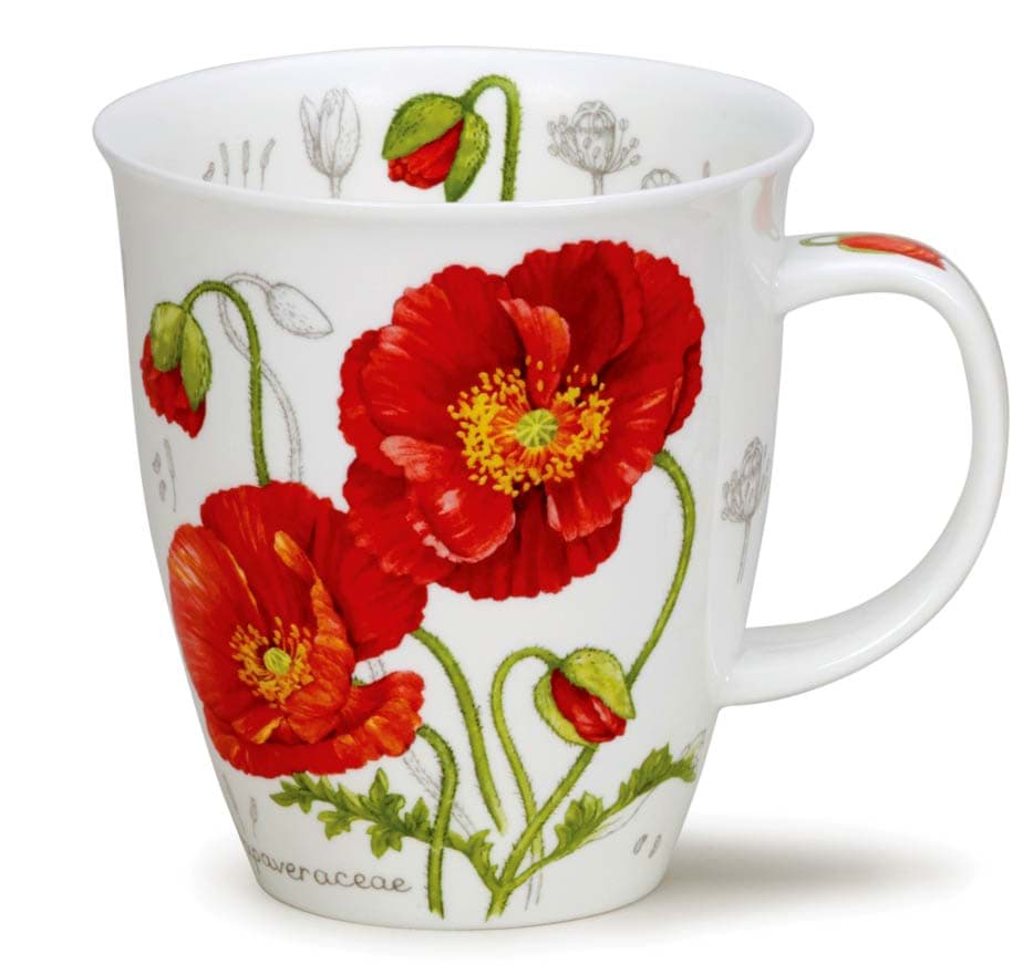Bild von Dunoon Nevis Botanical Sketch - Poppy by Michèle Aubourg