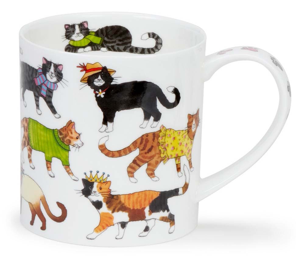 Bild von Dunoon Orkney Cool Cats - Green by Kate Mawdsley