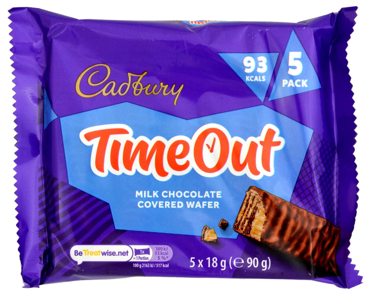 Bild von Cadbury TimeOut 5 Riegel 90g
