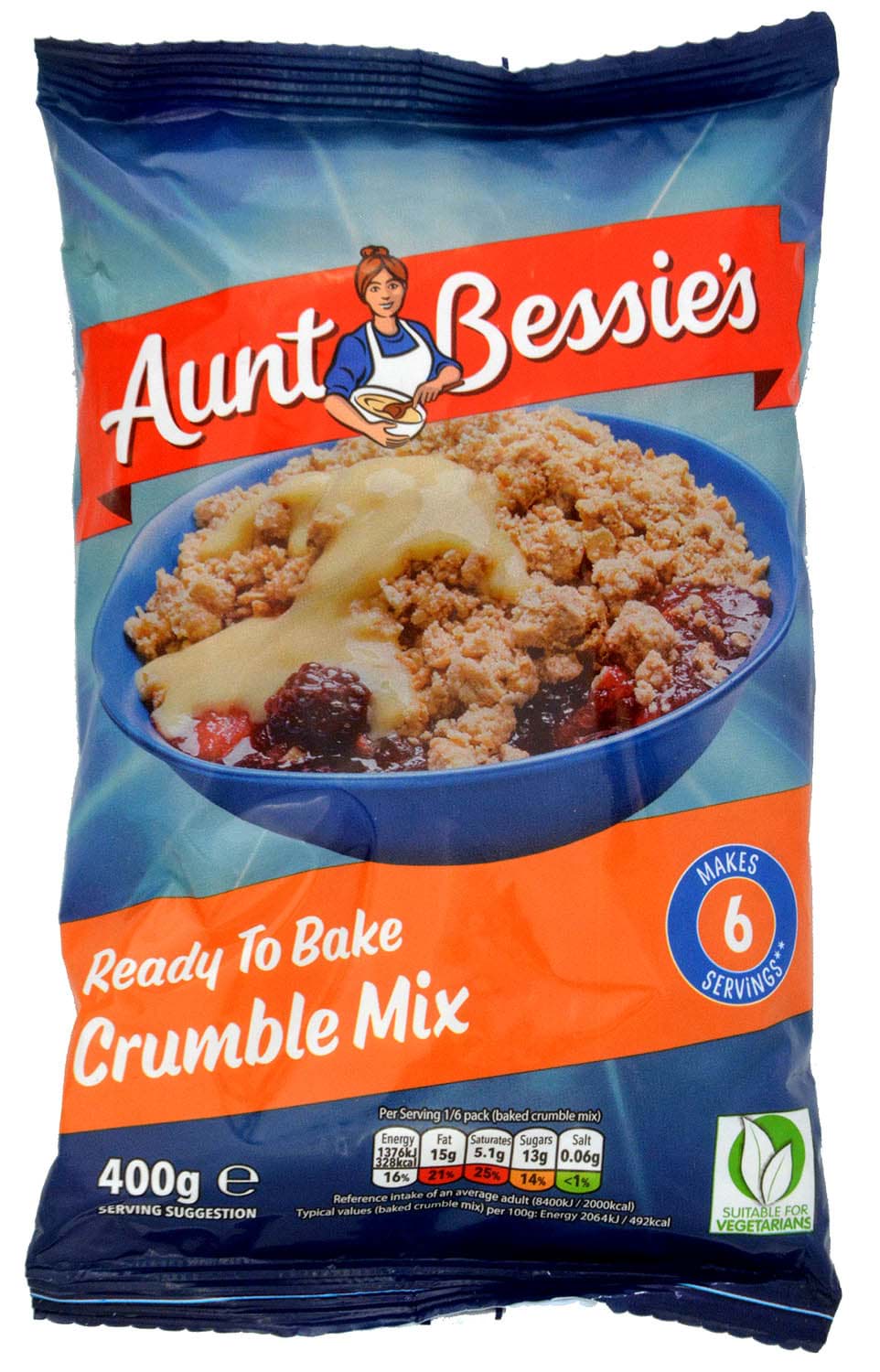 Bild von Aunt Bessies Tempting Golden Crumble Mix 400g