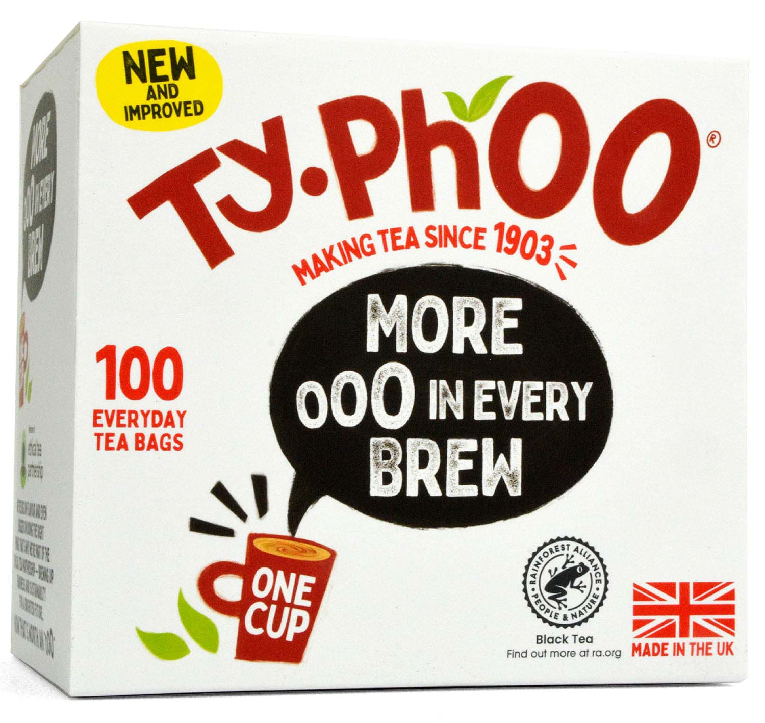 Typhoo 100 One Cup Tea Bags 200g