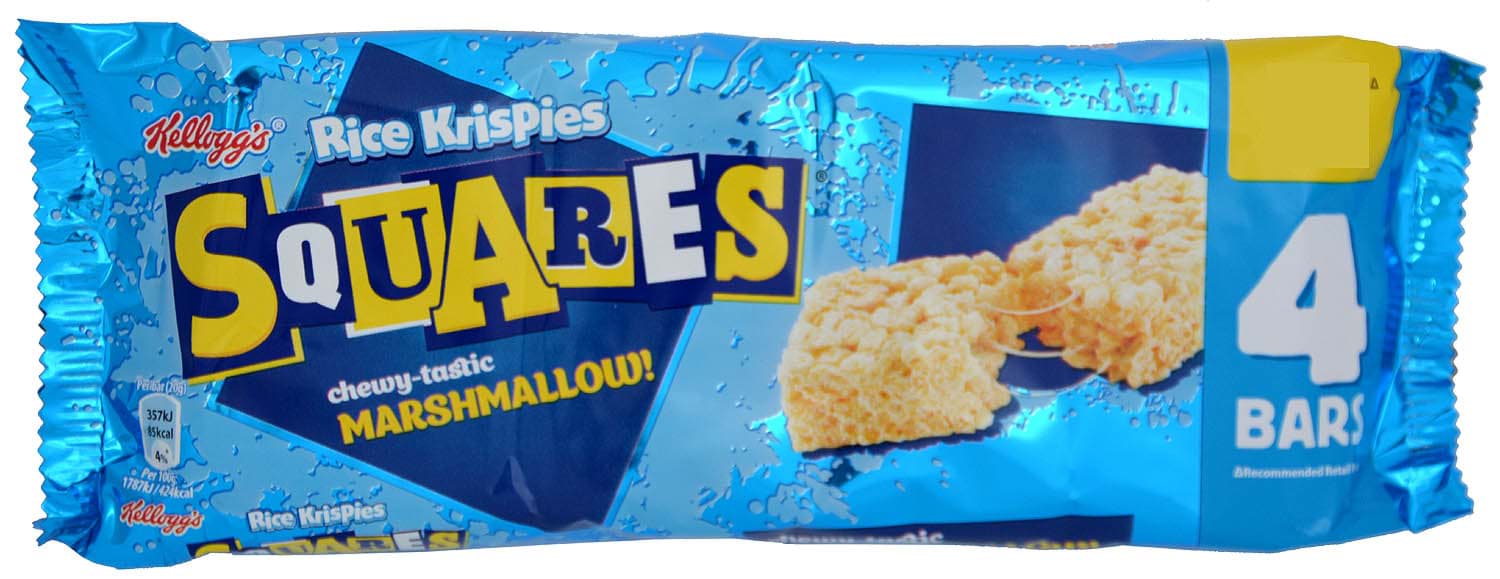 Kelloggs Rice Krispies Squares Chewy Marshmallow 4 x 20g