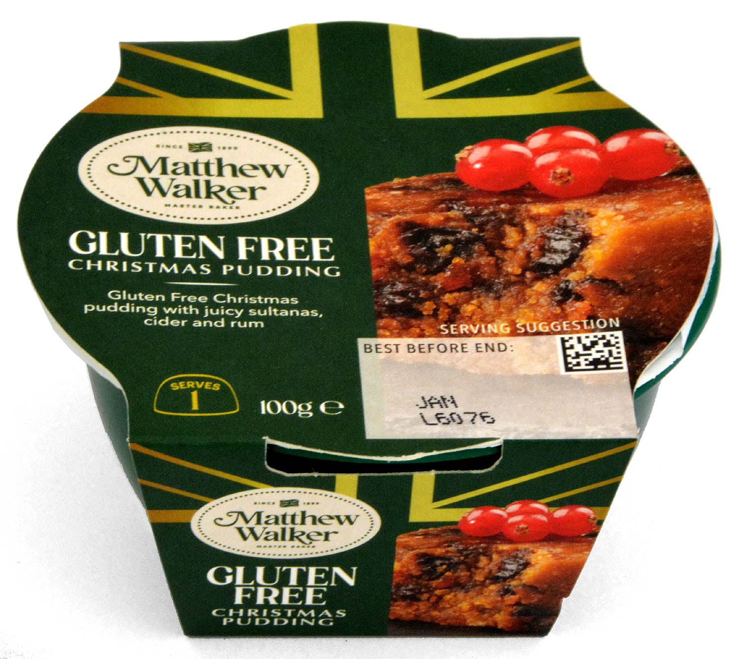 Matthew Walker Gluten Free Christmas Pudding 100g