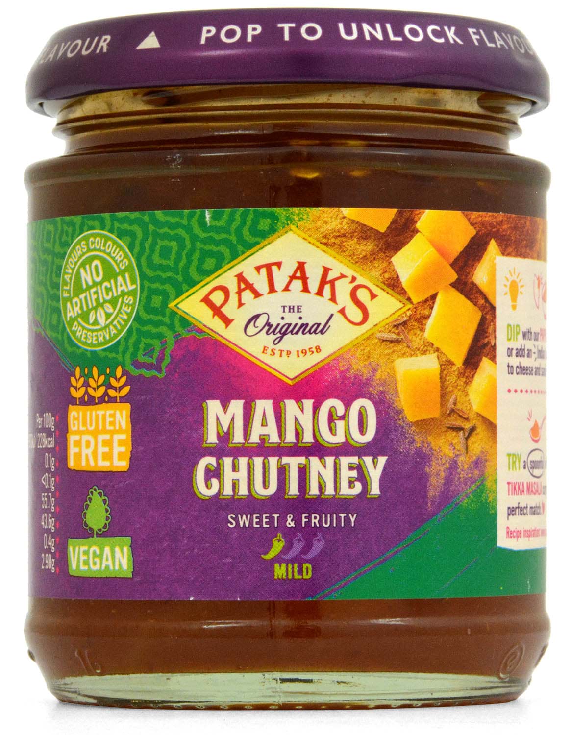 Pataks Mild Mango Chutney 210g