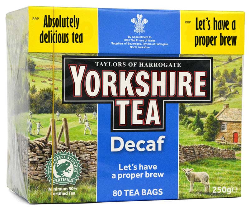 Yorkshire Tea Decaffeiniert 80 Beutel - 250 g