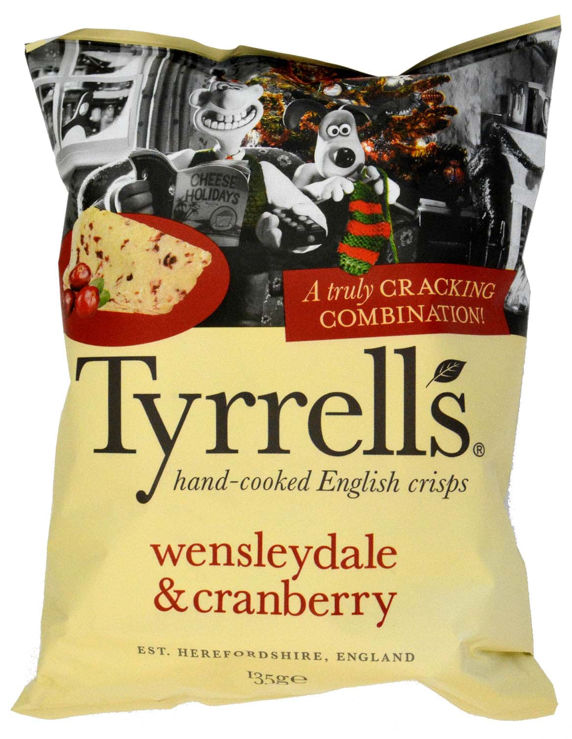 Tyrrells Wensleydale & Cranberry Crisps 135g