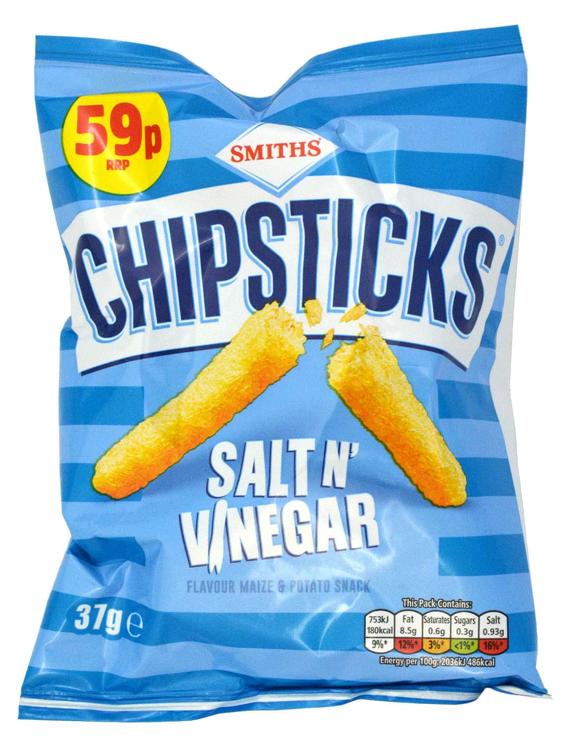 Smiths Chipsticks Salt & Vinegar 37g