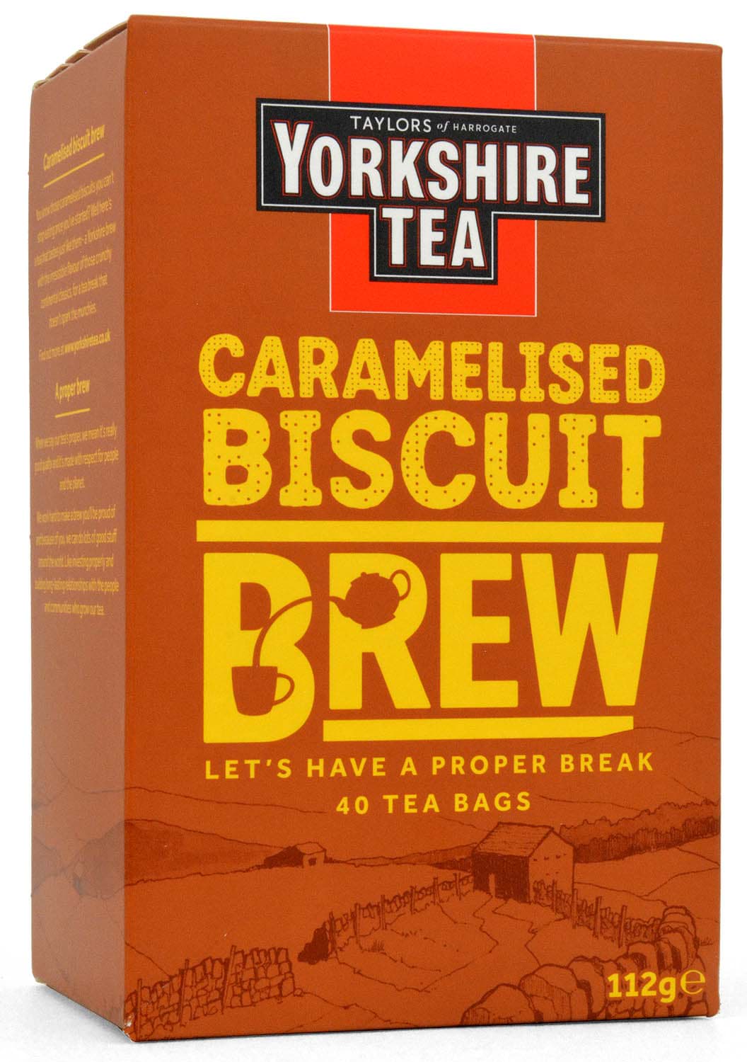 Yorkshire Tea Caramelised Biscuit Brew 40 Bags 112g