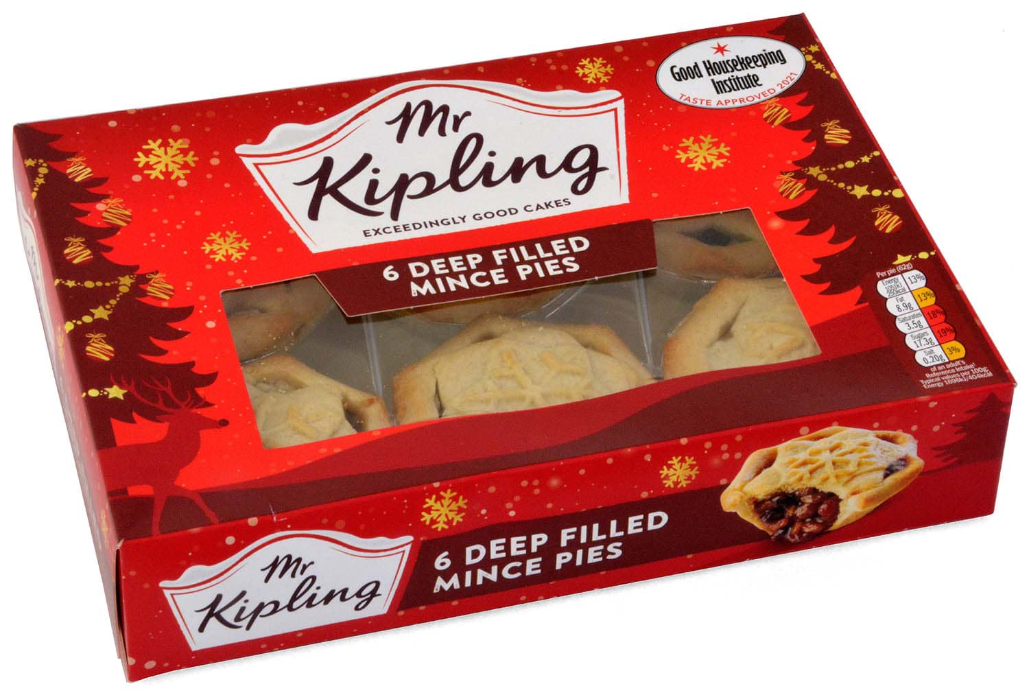 Mr. Kipling 6 Deep Filled Mince Pies MHD 22/11/26