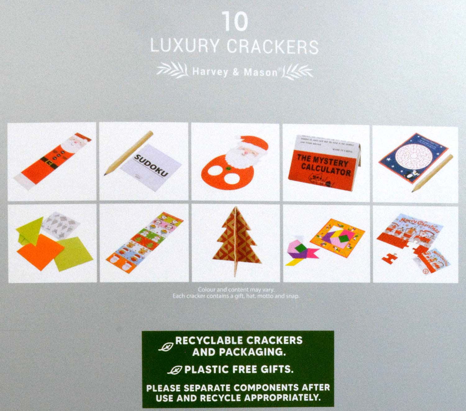 Harvey & Mason 10 Luxury Crackers Burgundy Joy, Bild 2