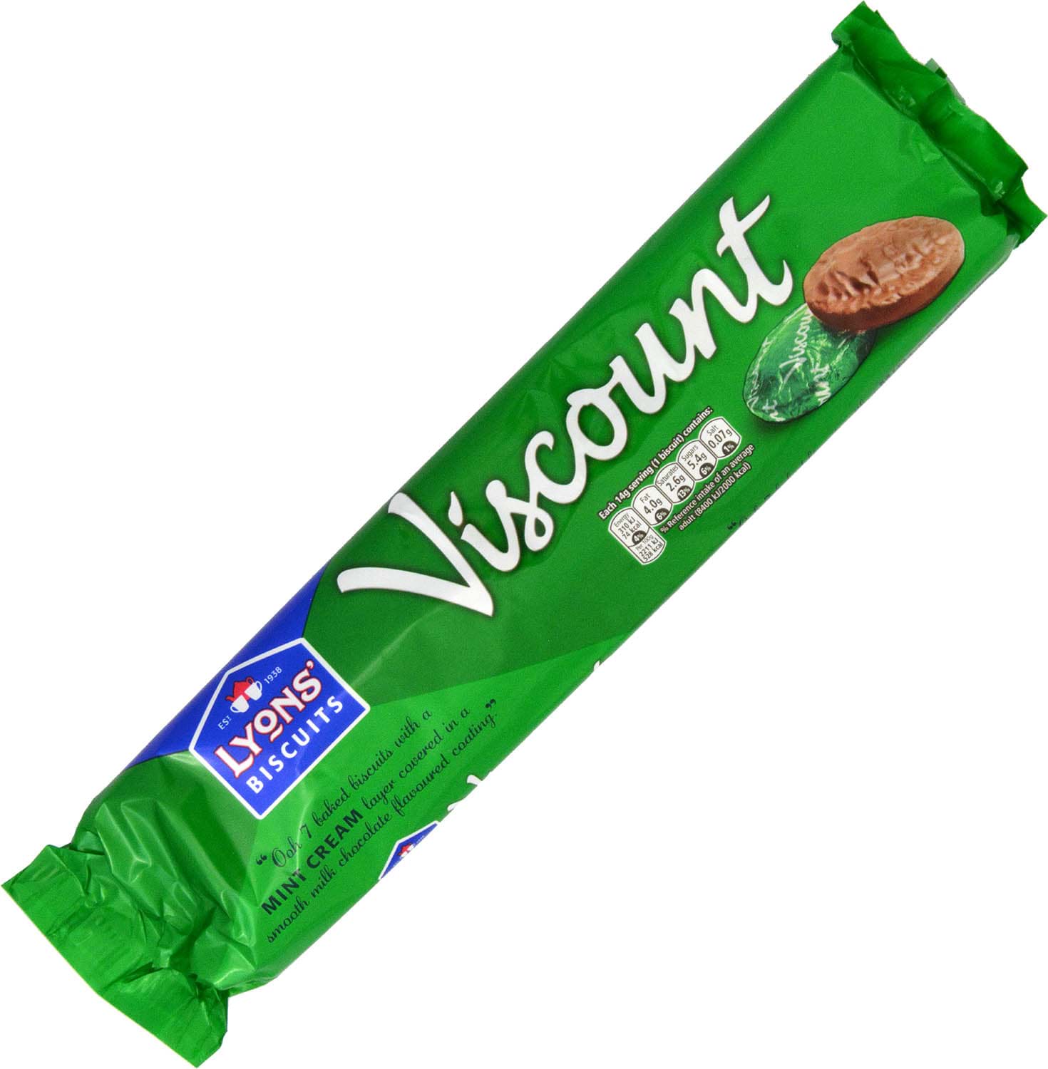 Picture of Lyons Viscount Original Mint Cream Biscuits 98g
