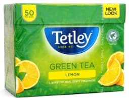 Bild von Tetley Lemon Green Tea 50 Bags Grüner Tee mit Zitrone