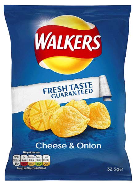 Picture of Walkers Cheese & Onion, Karton 48 x 32,5 g