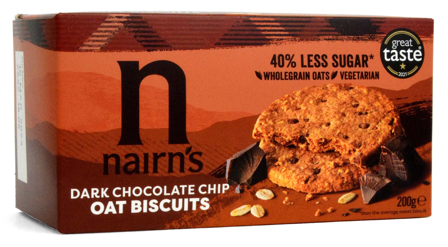 Picture of Nairns Dark Chocolate Chip Oat Biscuits 200g