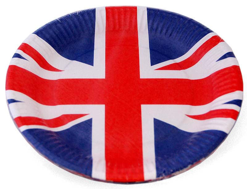 Picture of Paper Plates Union Jack 23cm Round 8-pack