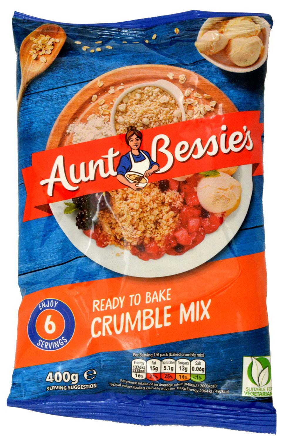 Picture of Aunt Bessies Tempting Golden Crumble Mix 400g