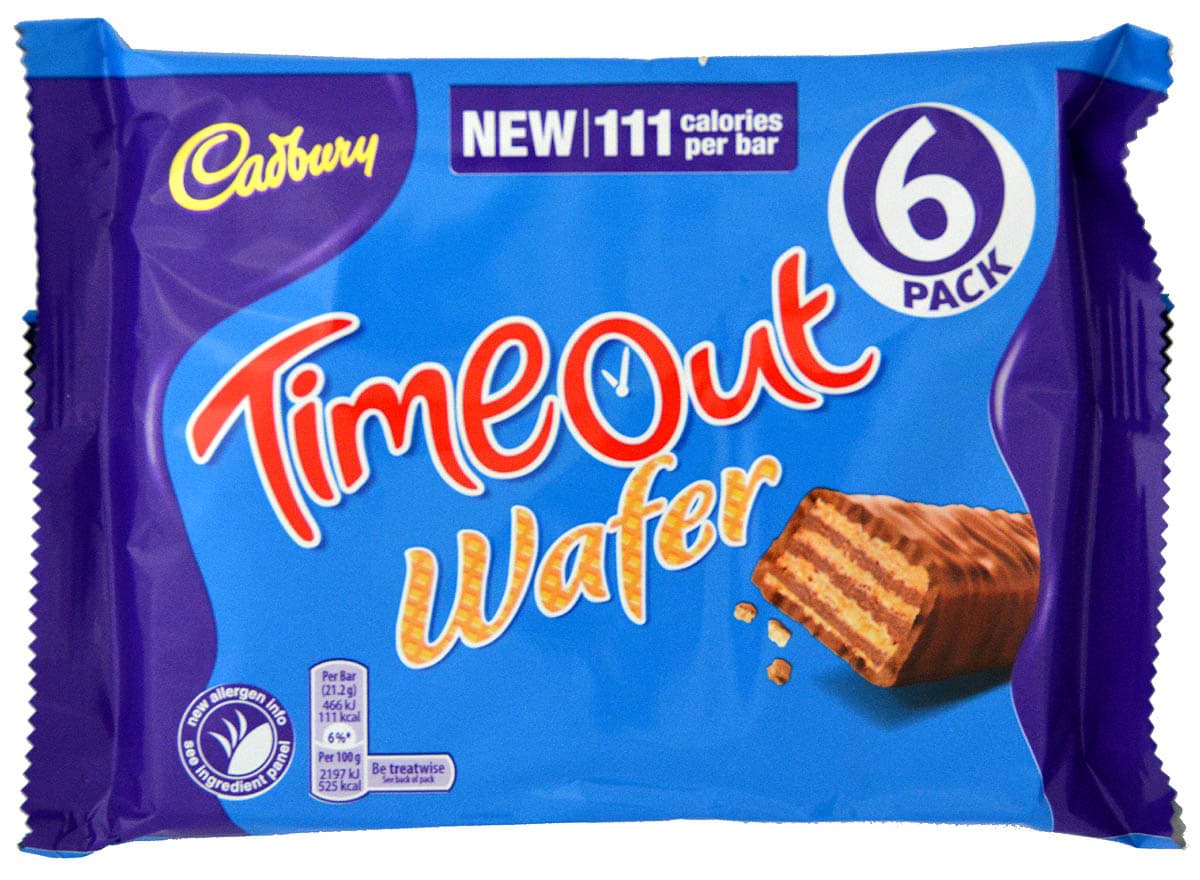Picture of Cadbury TimeOut 6 Bars 121.2g