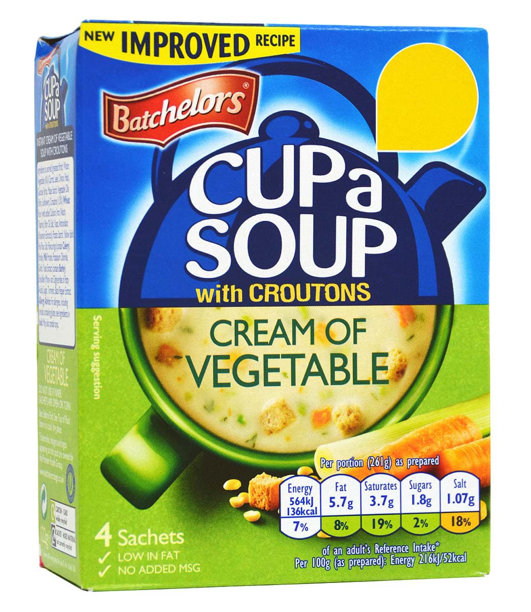 Picture of Batchelors Cup-a-Soup Cream of Vegetable with Croutons 122g