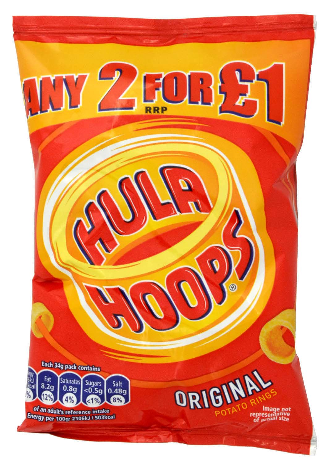 Picture of KP Hula Hoops Original 34g Potato Snack
