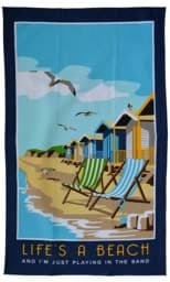 Bild von Life's A Beach Tea Towel 50cm x 80cm