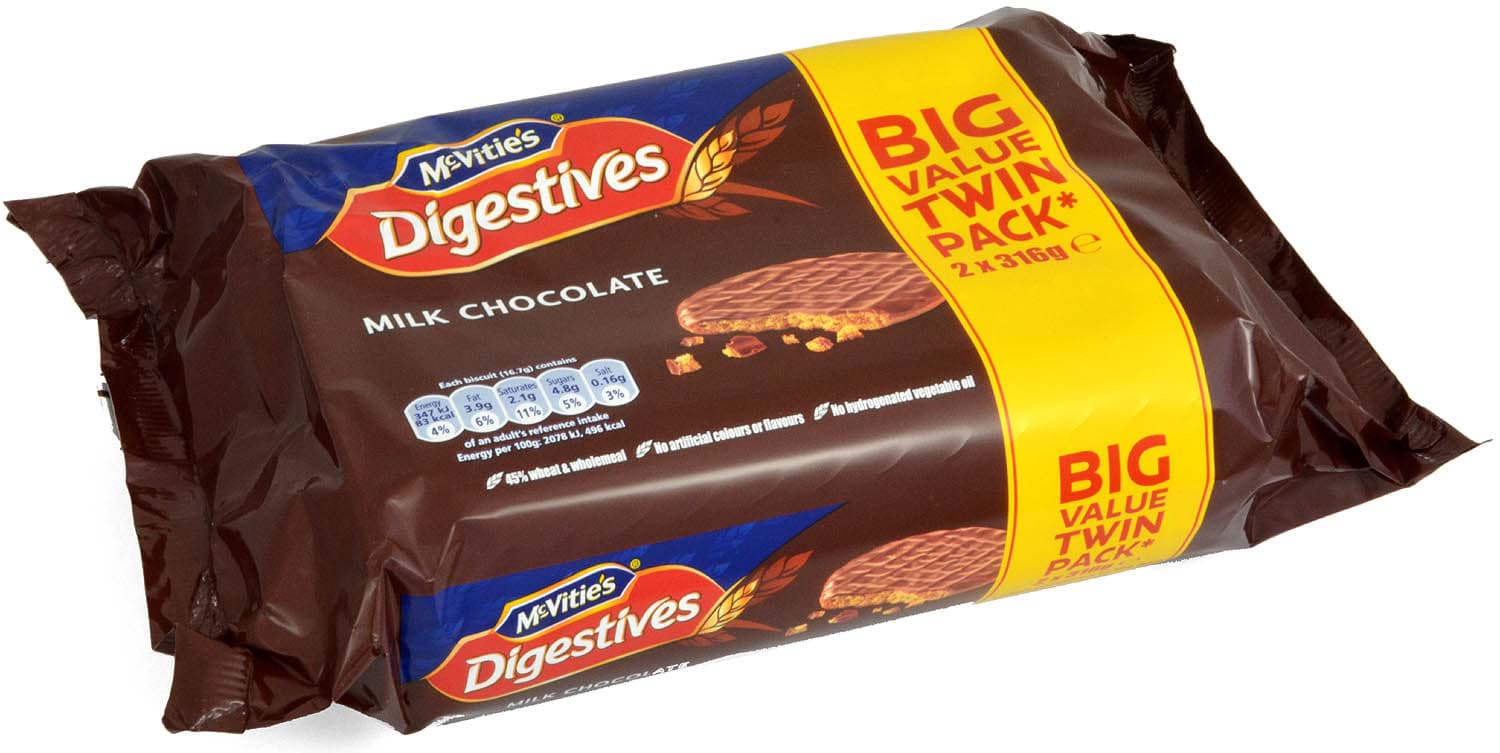 Picture of McVities Milk Chocolate Digestives Twin Pack 2 x 300g