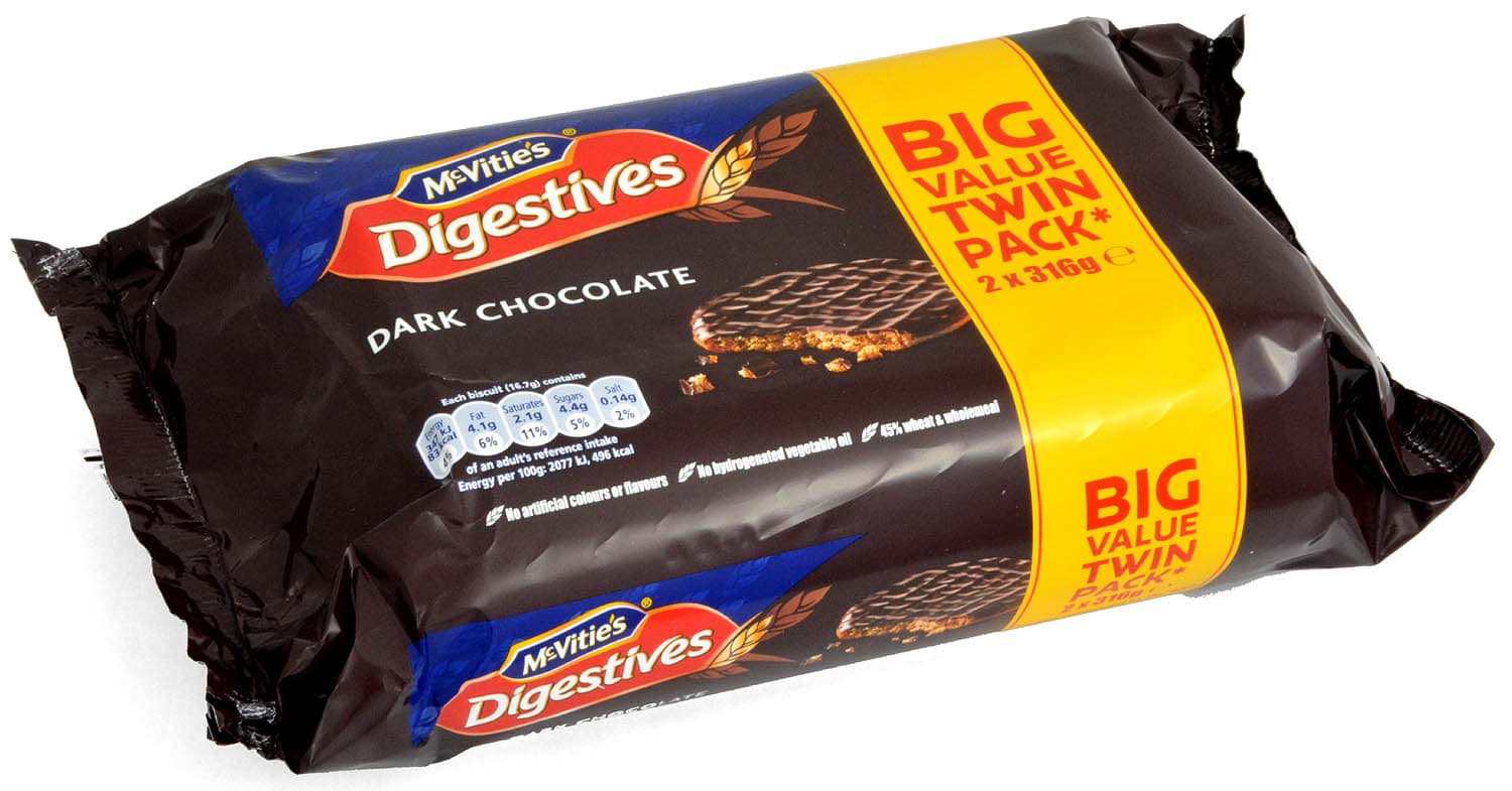 Picture of McVities Dark Chocolate Digestives Twin Pack 2 x 300g
